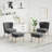 Upholstered Side Chair with Ottoman-2017370344