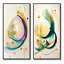 «Modern Purple Hint Spiral», 2 pièces sur toile-830411647-830411642