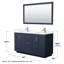 Miranda 60" Freestanding Double Bathroom Vanity with Quartz Top with 58" Mirror-98159777-98159778-98168280