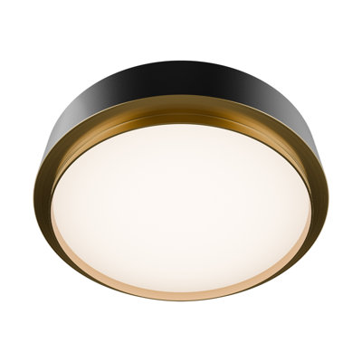 Salvo 9" Dimmable LED Flush Mount Light Fixture With Built In Color Temperature Adjustability Switch From 2700K/3000K/3500K/4000K