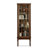 Black Walnut Color Tempered Glass + Solid Wood Display Cases