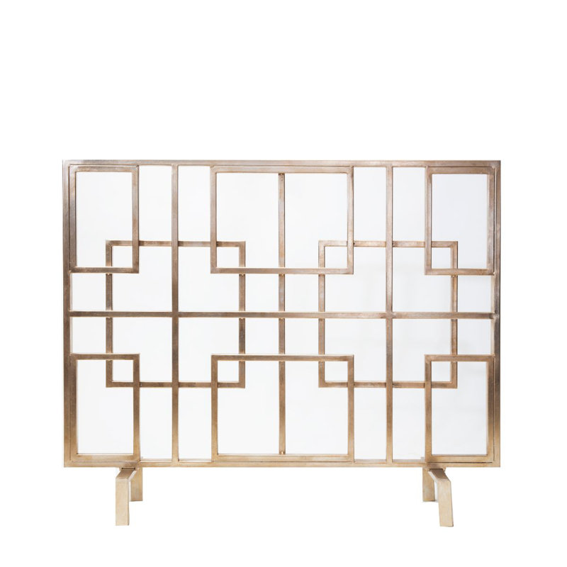Franklin Square Iron Fireplace Screen