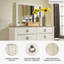 Commode double 6 tiroirs avec miroir Hilma-810948300