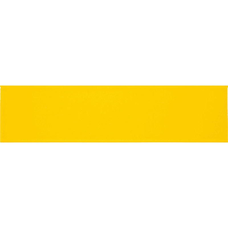Urban Domain 3'' W x 12'' L Ceramic Subway Singular Tile, Yellow