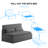 Ebern Designs Pull Out Sofa Bed, 2-in-1 Modern Convertible Sleeper Sofa Couch, Twin Size Linen Revesible Couch Bed With Cushions&throw Pillows For Small Place/apartment/living Room/office-685468944
