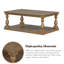 Table basse 45,2 "avec tablette-948897323