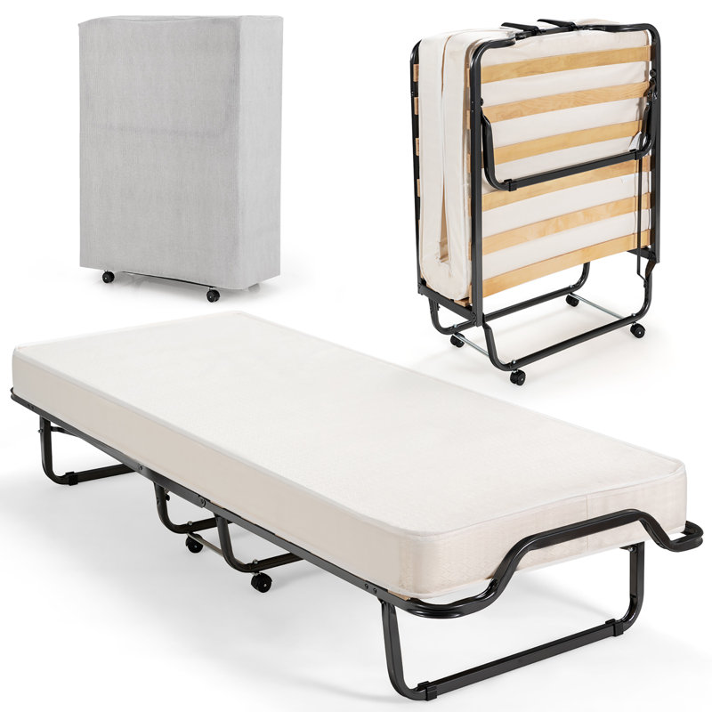 Amina Upholstered Metal Open-Frame Bed