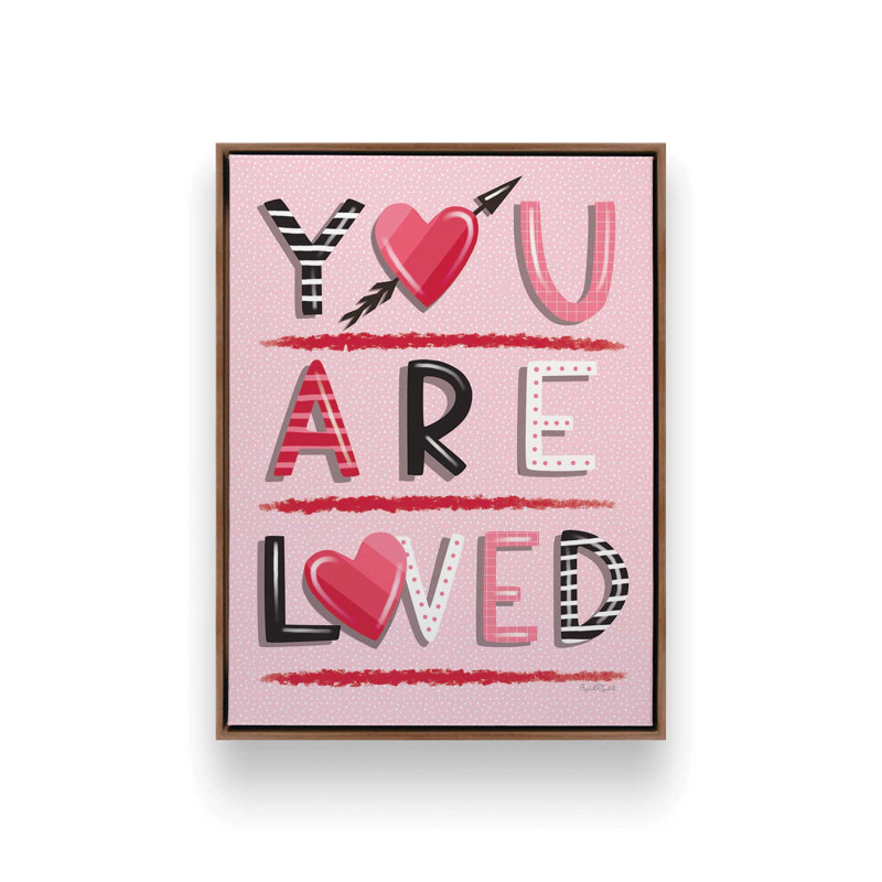 «You are Love» par Elizabeth Tyndall, reproduction d'art, Toile avec cadre, Brun, L 18 po x H 24 po