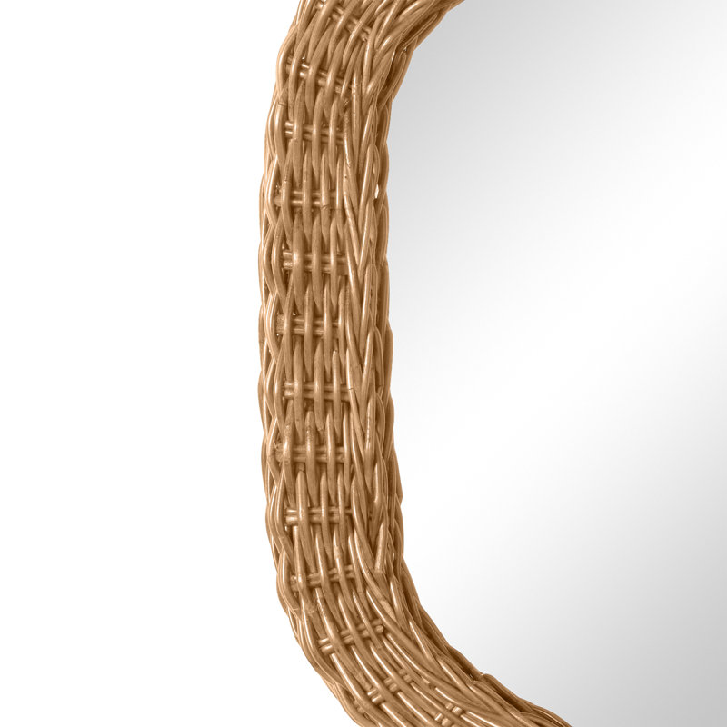 Kingston Oval Rattan Mirror