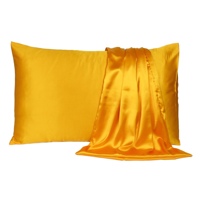 Taie d'oreiller en satin , Standard, Lingot d'or
