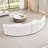Modern Curved Sectional Sofa Capable of 4 adults – 2-Piece Loveseat Combined, Beige Bouclé  Upholstered