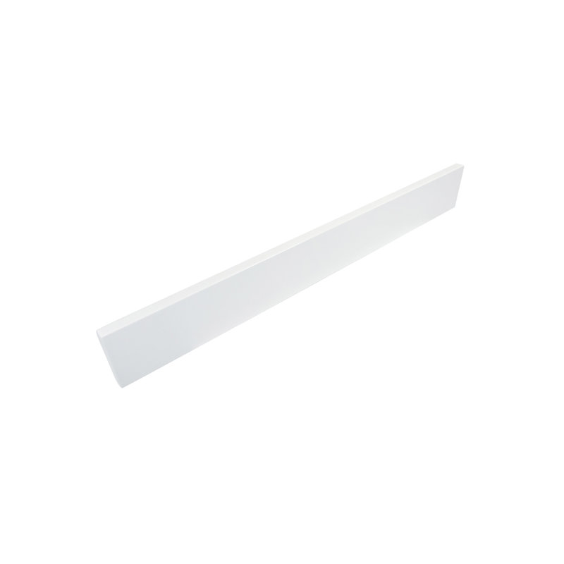 Dosseret en pierre 25 po, Pierre artificielle blanche