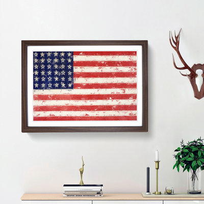 Flag of the United States of America - Picture Frame Painting Print