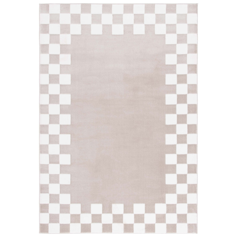 Tapis à carreaux Kiontae Performance, Carré 6 pi 7 po