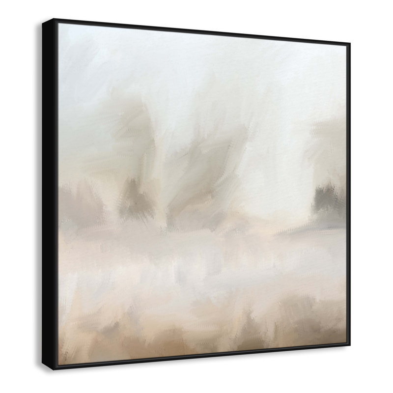Bushwick Mirage - Toile à cadre flottant, Noir, L 46,5 po x H 46,5 po