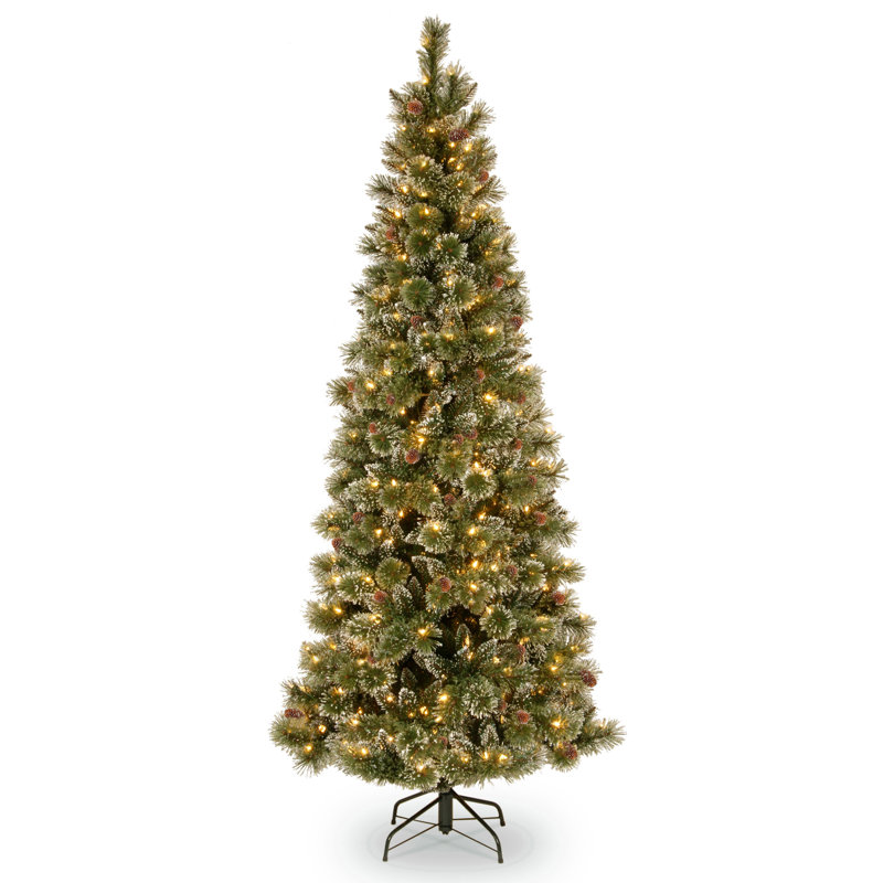 198cm H Lighted Artificial Pine Christmas Tree