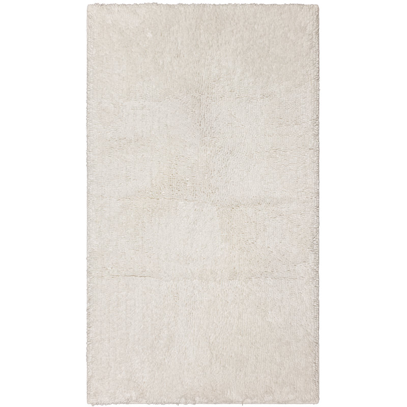 Tapis de bain antidérapant Dinuba, Blanc, L 27 po x L 45 po