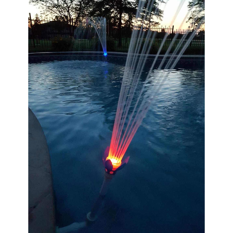 Weather Resistant Pool Fountain with Light