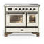 Majestic III Series 40 Inch Induction Range with 6 Induction Elements in Stainless Steel (Brass Trim)-1837201732-1837201733