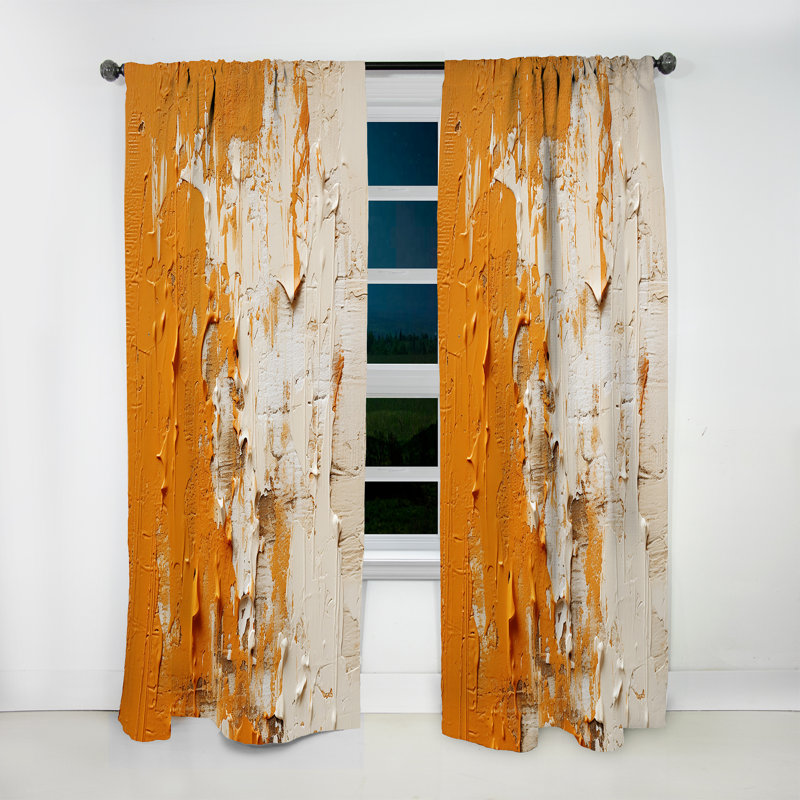 Farsiris Sunset Reverie Collage II - Abstract Collages Curtain - Velvet Room Darkening - 1 panel, 52" W x 63" L
