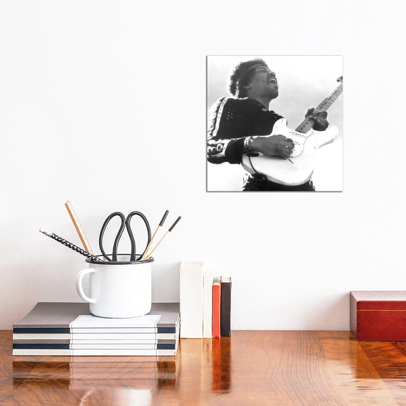 Jimi Hendrix (1942-1970) - Wrapped Canvas Print, 30.48 cm H x 30.48 cm W