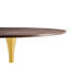 Table de salle à manger en bois naturel, table ronde 80 cm, pieds dorés et table de salle à manger stable, 80 cm, sièges confortables