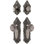 Grandeur Grande Victorian Long Plate Entry Set with Circulaire Knob in Polished Nickel
