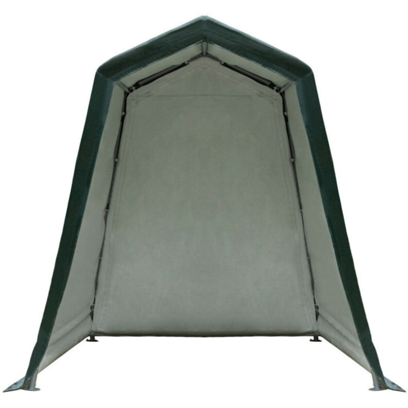 Outdoor Carport Shed With Sidewalls And Waterproof Ripstop Cover