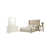 Blanc / Beige / Or