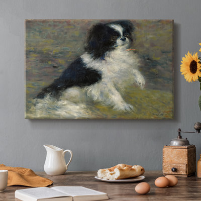 Tama, le chien japonais-Pierre-Auguste Renoir-Toile tendue avec châssis-c. 1876