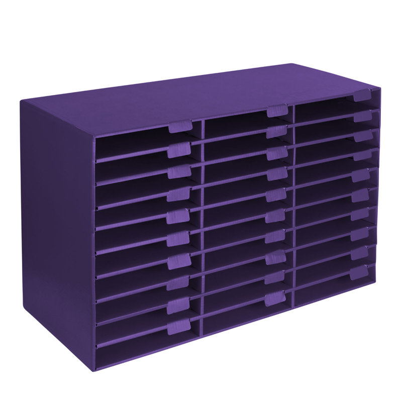 Rangement de documents de bureau 30 pièces, Mauve