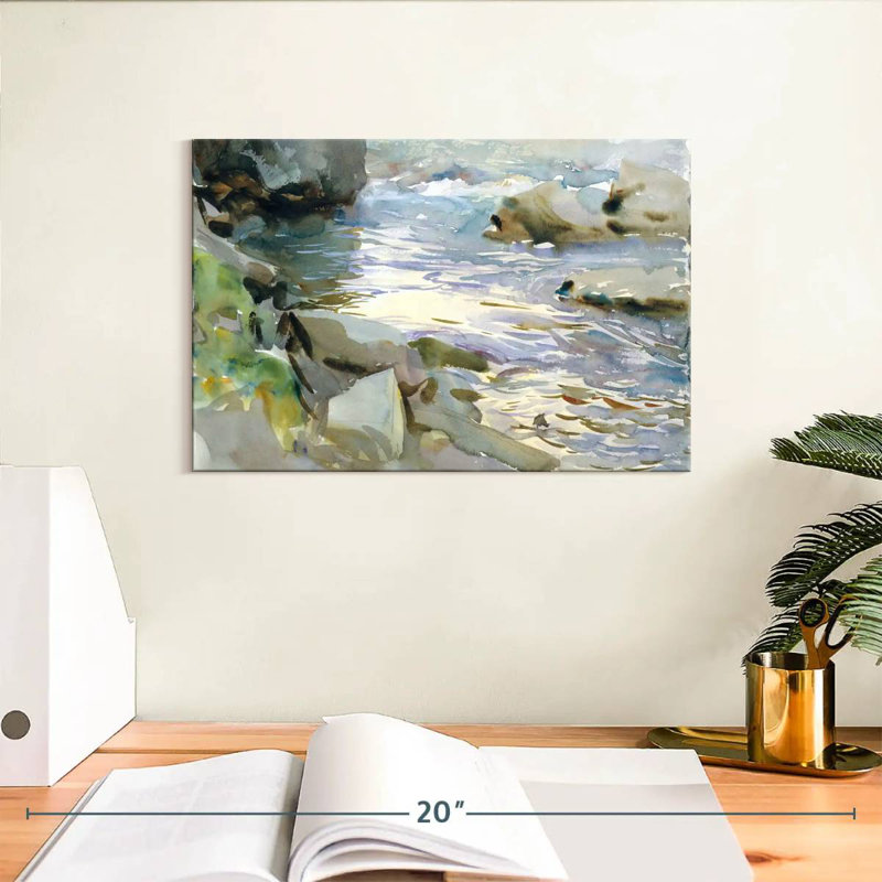 Alvord Stream and Rocks, 1901-1908, H 8 po x l 12 po