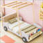 Lit voiture en bois avec coussin-585235477