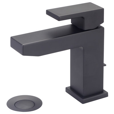 Mod Single-Hole Single-handle Bathroom Faucet with Drain Assembly