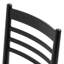 Chaise d'appoint moderne du milieu du siècle en bois massif, chaise de salle à manger à dossier échelle, avec assise tissée (ensemble de 4)-1147217452