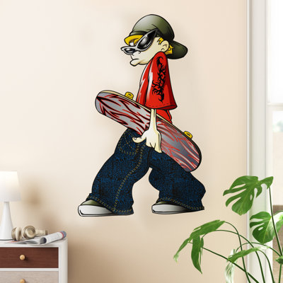Adhésif décoratif Skateboard Dude