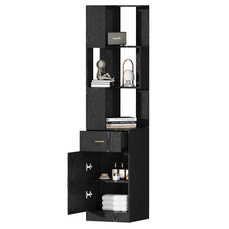Postes de coiffure noirs, armoire de rangement pour équipement de salon de beauté et spa avec tiroir pour salle de bain, salon de coiffure et barbier