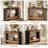 41.3" Farmhouse Console Table with 2 Tier Storage Shelves, Wooden Sofa Table for Living Room-865563822