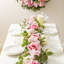 Guirlande hortensia rose, pivoine et cerise de 6 pi