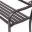 Banc en acier coulé 50 "avec motif animal pour cour