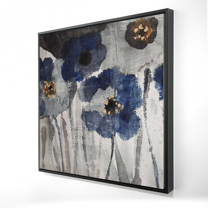 " Blue Blurry Flowers "