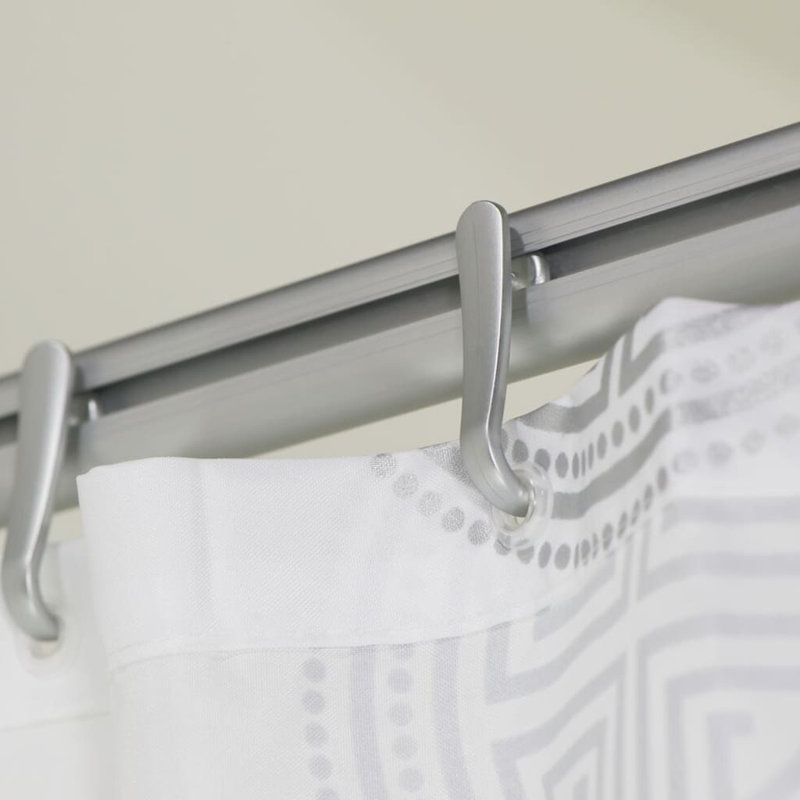 Sealskin Shower Curtain Rail Set Easy-Roll, Matte Aluminium