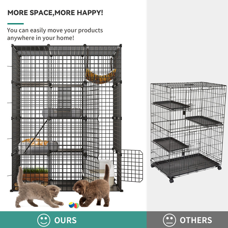 Archie & Oscar™ Boland Portable Cat Cage & Reviews | Wayfair