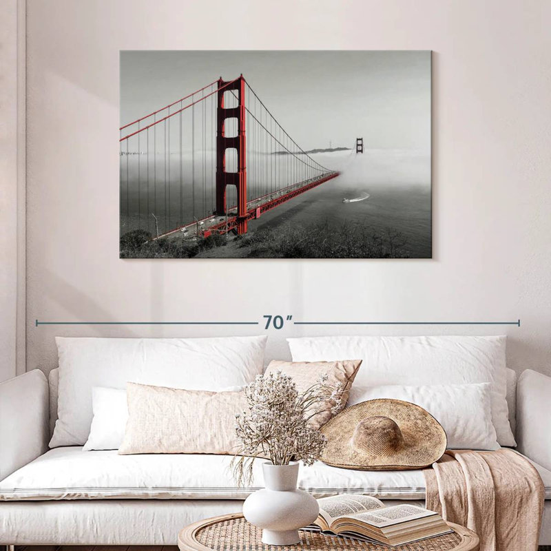 Golden Gate Foggy, H 30 po x l 45 po