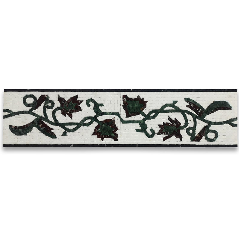 8" x 16" Marble Mosaic Wall & Floor Tile