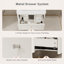 Meuble-lavabo mural 24 po avec comptoir intégré, meuble-lavabo flottant moderne peint à la main avec 2 tiroirs et bords arrondis-132838073-132838075