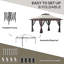 Pavillon de jardin avec moustiquaire Outsunny 