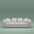 Modern Plush 4-Seater Sofa With Tufted Design And Extra Comfort Pillows