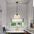 1 - Light Dimmable Single Pendant With 5 Glass Petal Shade-1396543668
