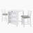 Modern Dining Table Set for 2 with Charging Station & 3-Tier Adjustable Storage | Space-Saving Kitchen Set with Upholstered Chairs for Small Spaces, Apartment-1746439336-1746439342